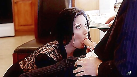 Sexy babe ride titted on a cock