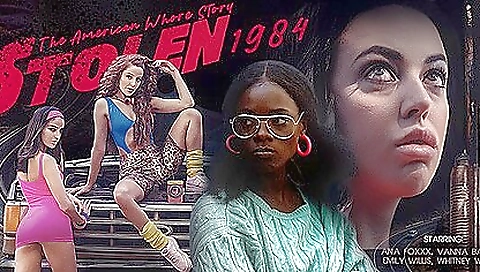 Sexy young girl give filling portfolioing with her feet