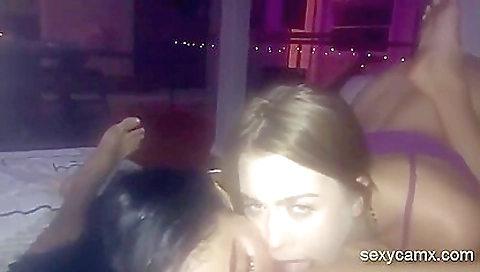 Sexy blonde fucked in a park